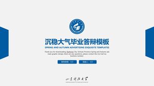 Stabile und atmosphärische Abschlussverteidigungsvorlage