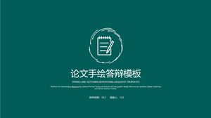 Templat Pertahanan Gambar Tangan Tesis