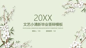 Literary and Art Fresh Graduation Defense Template