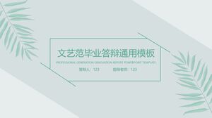 General template for literary and artistic graduation defense