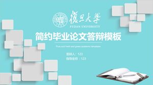 Basitleştirilmiş mezuniyet tezi savunma şablonu