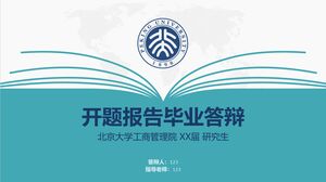 Informe de apertura y defensa de graduación.