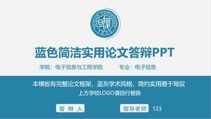 Mavi özlü ve pratik tez savunması PPT