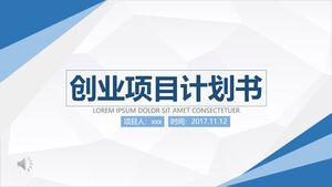 PPT-Vorlage für den Vorschlag eines unternehmerischen Projekts –