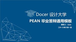 Modèle général de défense de remise des diplômes PEAN