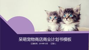 نموذج خطة عمل لمتجر الحيوانات الأليفة الوهمي