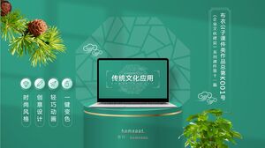 Anwendung traditioneller Kultur – PPT-Vorlage für Schulungsunterlagen der Unternehmenskultur-Serie