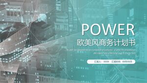 Plan d'affaires de style européen et américain 20XX