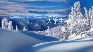 Educație privind siguranța în vacanța de iarnă pentru studenți