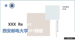 Modèle PPT de l'Université des postes et télécommunications de Xi'an