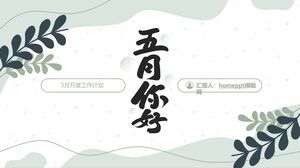 Ciao maggio - Modello PPT aziendale del piano di lavoro mensile