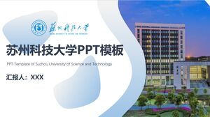 Plantilla PPT de la Universidad de Ciencia y Tecnología de Suzhou