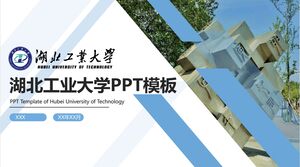 PPT-Vorlage der Hubei University of Technology