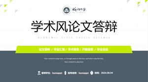 Minimalist ve Yeni Akademik Makale Savunması PPT Şablonu