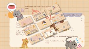 Modello PPT di fumetti per libri illustrati a scacchi