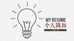 Resume Pekerjaan Pribadi - Putih Merah