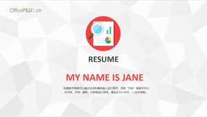 Modèle PPT de CV personnel - gris blanc