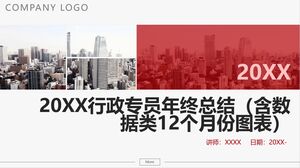 20XX 行政長官の年末総括 (データに基づく 12 か月チャートを含む)