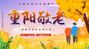 Golden Chrysanthemum Elderly Background 