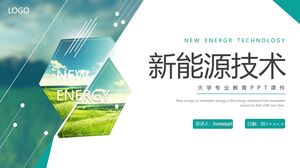 Modèle PPT de formation professionnelle de l'Université des technologies des nouvelles énergies vertes