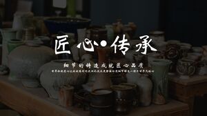 Dziedzictwo rzemiosła wykwintnej ceramiki i osiągnięcia odlewnicze w zakresie jakości rzemiosła Szablon PPT