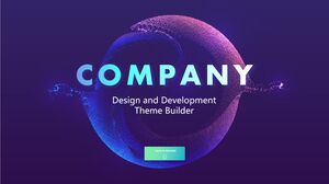 Purple European and American style Business Report PPT Template