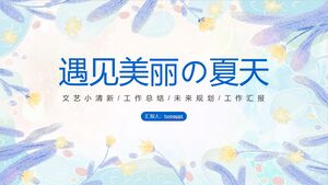 PPT template for the work summary report of 