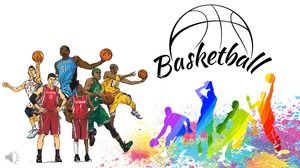 篮球俱乐部招募新娜新漫画PPT模板