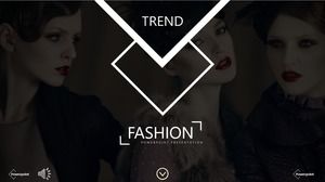 European and American magazine poster wind PPT template