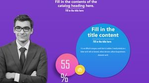 Template laporan kerja gaya bisnis fashion yang penuh warna