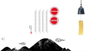 Modello minimalista vento nazionale PPT