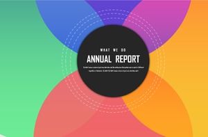 Modelo PPT de estilo europeu e americano de moda minimalista