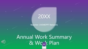 Degrade Yıldızlı Rüzgar PPT Şablonu