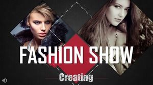 Texture European and American magazine style PPT template