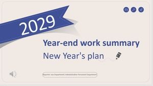 Xiaoqing新年の作業概要レポートpptテンプレート