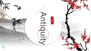 الحبر قالب PPT النمط القديم