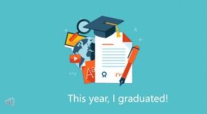 小清新畢業季PPT模板