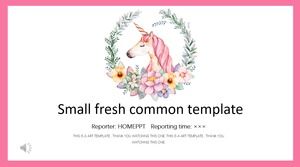 Modelo de ppt minimalista fresco pequeno