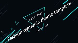 เทมเพลตแฟชั่นสีสันสร้างสรรค์ PPT