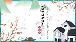 Small fresh Japanese wind PPT template