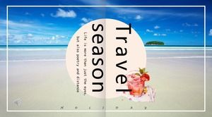 專輯風旅行專輯PPT模板