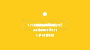 Modello PPT di apertura creativa di animazione di linea