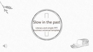 Small fresh hand-painted PPT template