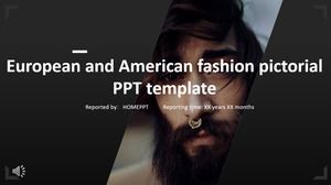 European and American album wind PPT template