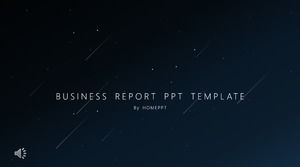 Elegant and simple starry sky PPT template