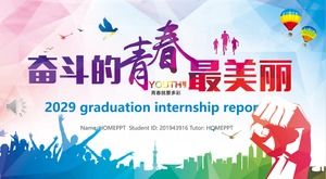 Internship report PPT dynamic template