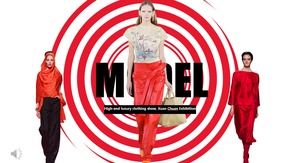 European and American style clothing display PPT template