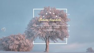 Small fresh album PPT template