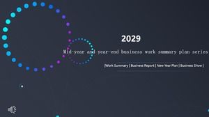 Kolorowy raport z pracy PPT szablon