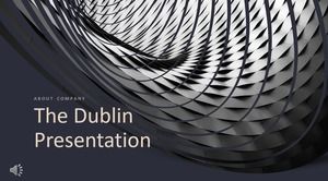 Szablon PPT miasta europejskiego i amerykańskiego biznesu